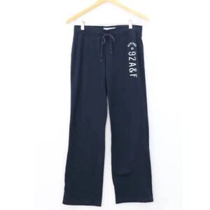 Vintage Y2K Abercrombie & and Fitch soft navy blue straight wide leg sweatpants